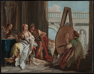 Alexandre et Campaspe chez le peintre Apelle Giambattista Tiepolo, v. 1740 Getty Center, Los Angeles[6].