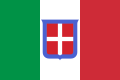 Drapeau du royaume de Sardaigne (1851-1861), puis du royaume d'Italie (1861-1946).