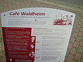 Infotafel zum Caf� Waldheim in Harrislee