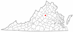 Location in the Commonwealth of Virginia