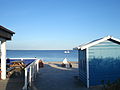 Der Strand von Holnis-Drei mit Blick auf die Au�enf�rde und die offene Ostsee