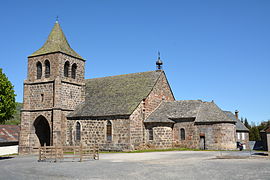 L'église de Cheylade.