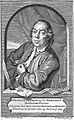 Johannes le Francq van Berkhey, gravure door Hendrik Pothoven en Jacob Houbraken