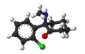 Az (R)-ketamin kalottamodellje