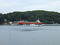 Bateau à quai au port de Paluden.