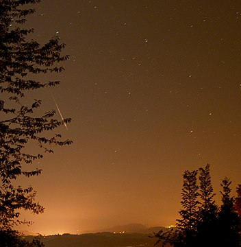 Perseiden-Meteor aus dem Jahr 2012