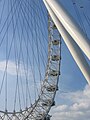 Particolare della London Eye di Londra