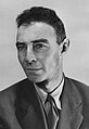 Image 18J. Robert Oppenheimer, principal leader of the Manhattan Project, often referred to as the "father of the atomic bomb". (from Nuclear weapon)