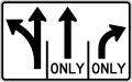 R3-H8ch Lane Use Control Sign (LT-T-R)