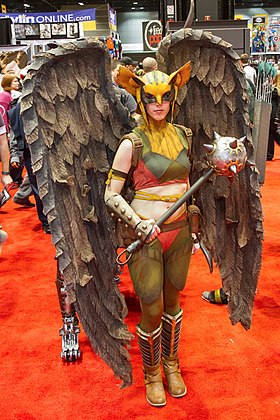 Cosplay de Hawkgirl à la Chicago Comic & Entertainment Expo de 2014