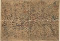 1846, Qing Dynasty map of Mount Wutai