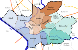 Stadtbezirke og bydele i Leverkusen