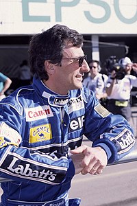 O compa�eiro de Mansell Riccardo Patrese rematou terceiro.