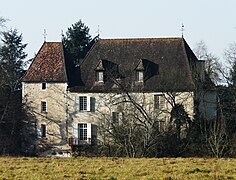 Le repaire de Montignac en hiver, vu depuis Bassillac.