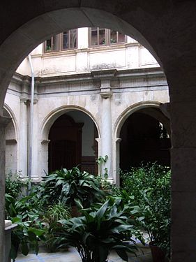 Patio interior del Palacio del Marqués de la Rambla.