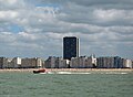 Ostende: Blick auf den Strand und die Hochhäuser