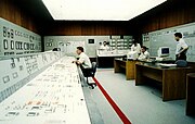 Sala de control de la Central Nuclear Atucha, Argentina.