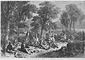 A Pic-Nic in the Baltic: sõjalaeva Edinburgh ohvitserid Naissaarel, 30. VII 1855 (The Illustrated London News)