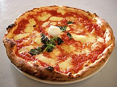 Pizza Margherita.