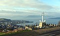 Monument des forces navales françaises libres surplombant la ville de Gourock (Lyle Hill, Greenock) en Écosse.