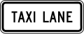 R3-5dP Taxi lane (plaque)