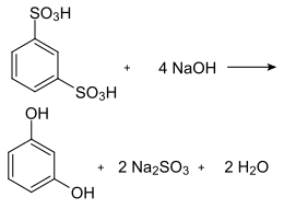 Synthese von Resorcin aus der Alkalischmelze