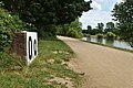 Mainkilometer 0,0 an der Mündung in den Rhein