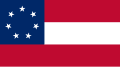 1. kansallislippu 1861–1863 ”Stars and Bars”