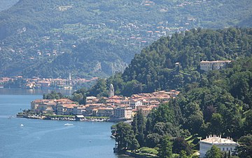 Vista di Bellagio dalla frazione di Vergonese.