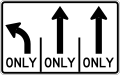 R3-H8ca Lane Use Control Sign (L-T-T)