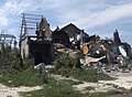 Une maison détruite dans le Donbass, juillet 2014