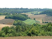 Les hauts de Thoix (Somme) : vue vers la vallée du Ruisseau des Parquets