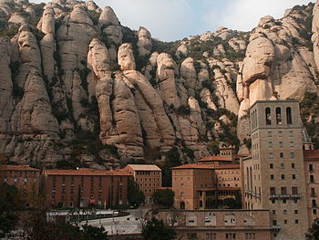 Santa Maria de Montserrat, un monast�ri benedictin de Catalonha.