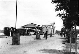 Een spoorwegstation van de Atjeh Tram