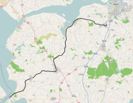 Spoorlijn Svenstrup - Hvalpsund op de kaart