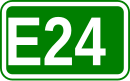 Zeichen der Europastraße 24