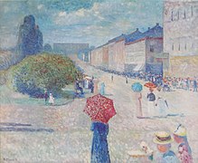 Edvard Munch, Fr�hling auf der Karl Johans gate, 1890