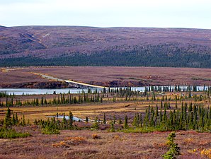 The Susitna River bridge on the Denali Highway is 1,036 feet (316�m) long.