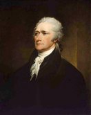 Alexander Hamilton, politician, om de stat american