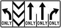 R3-H8ds Lane Use Control Sign (L-X-T-T-R)