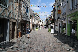 La rue piétonne de Redon.