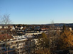 Utsikt fra Bl�sen mot �st (St. Hanshaugen midt i bildet). Foto: Helge H�if�dt