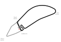 Het circuit in 1938 (grijs) en 1966 (zwart)