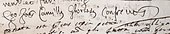 signature de Giovanni Camillo Glorioso