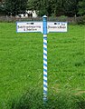 Wegweiser nach Gro�dingharting und Deisenhofen