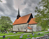 Stiklestad kirke, langplan, romansk