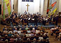 The Brighouse and Rastrick Band in der Brighouse Central Methodist Church, am 21. Juni 2008