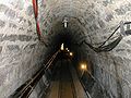 Gemauerter Stollen im Salzbergwerk Altaussee in der Steiermark