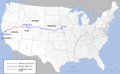 La ligne du Premier chemin de fer transcontinental