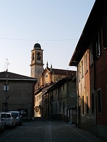 Veduta di via Nardi verso piazza san Gregorio da via Roma